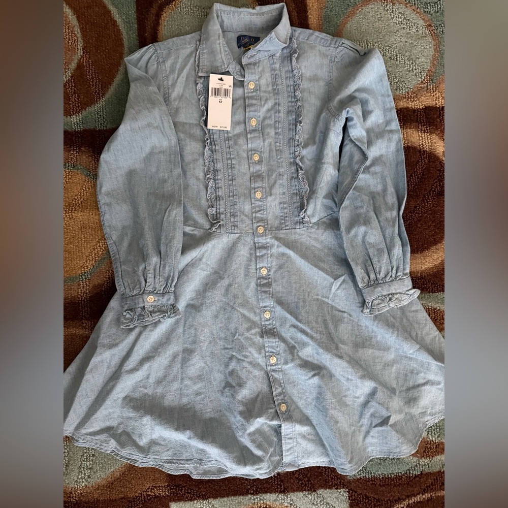Polo by Ralph Lauren Sky Blue Kids Dress